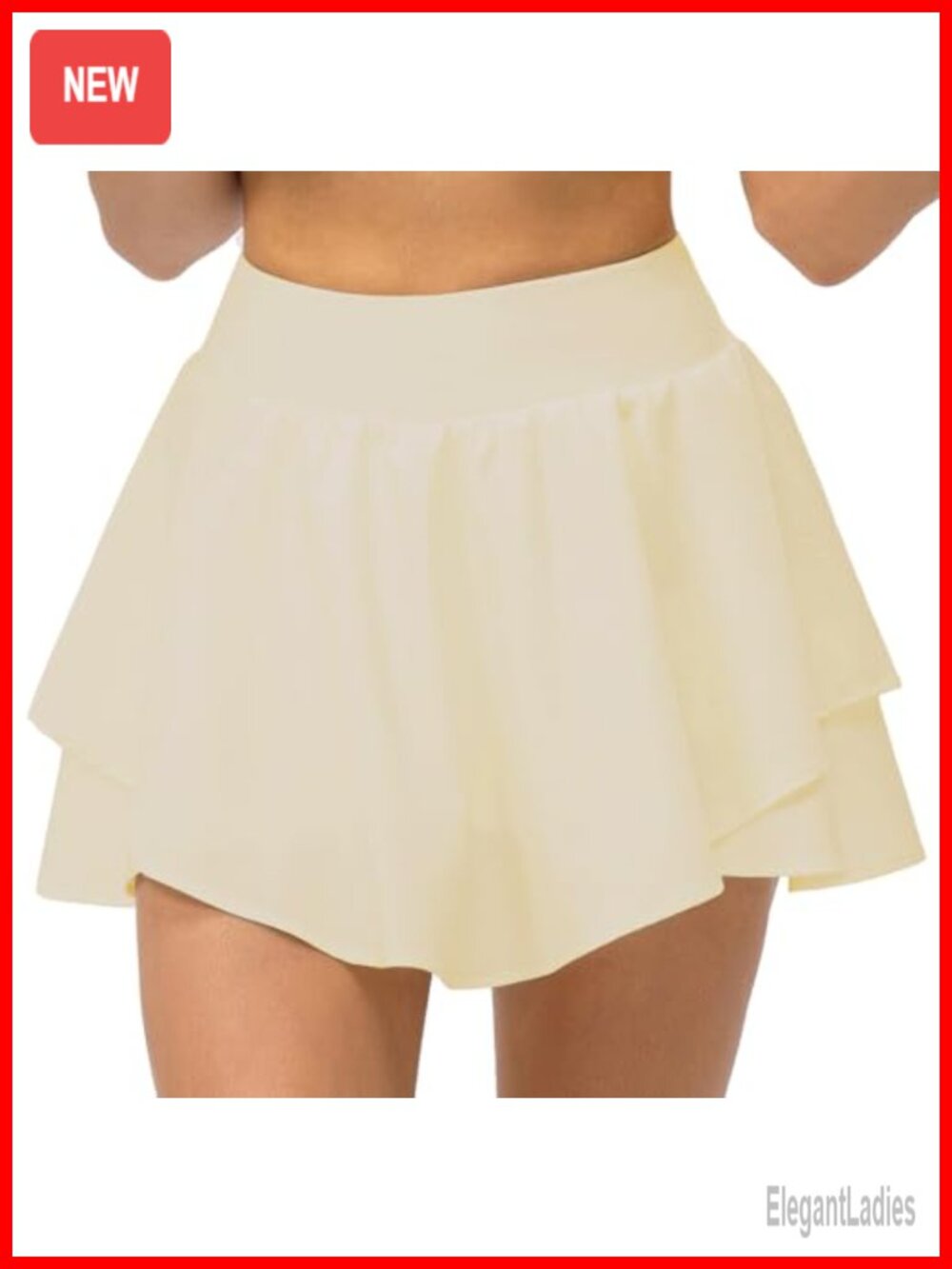 Women's Tennis Skort Pleated Skirt with Shorts Pockets Golf Athletic Skort